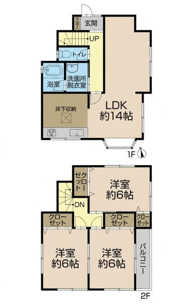 市川市下貝塚２丁目の中古一戸建