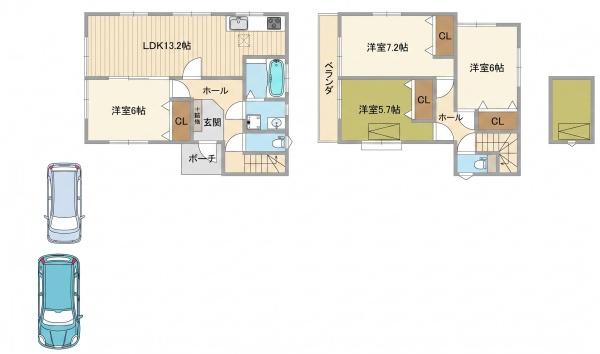 柏市篠籠田の中古一戸建