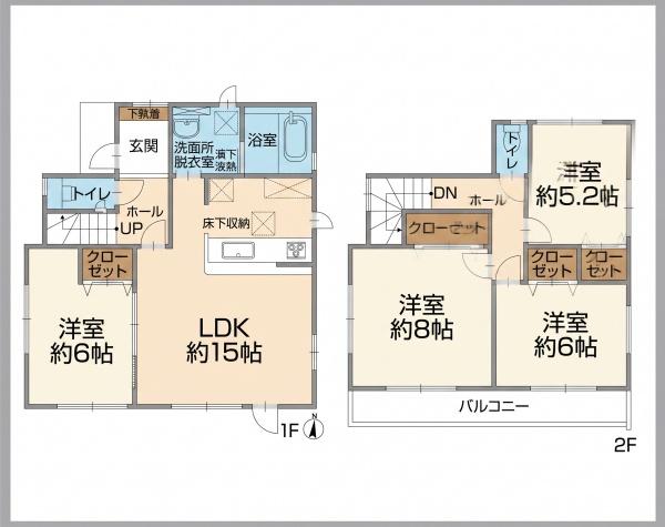 松戸市六実3丁目の中古一戸建