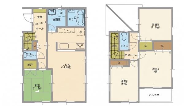 松戸市八ケ崎緑町の中古一戸建