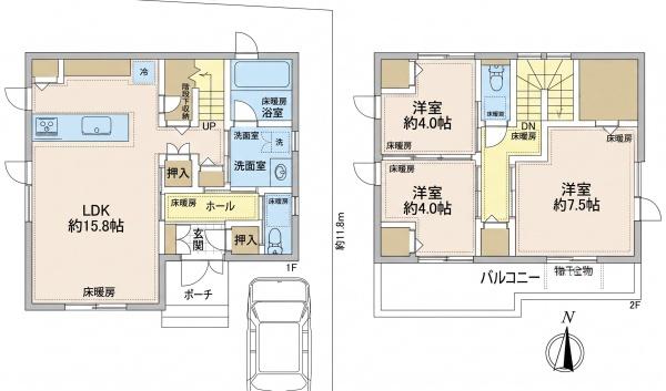 鎌ケ谷市中佐津間１丁目の中古一戸建