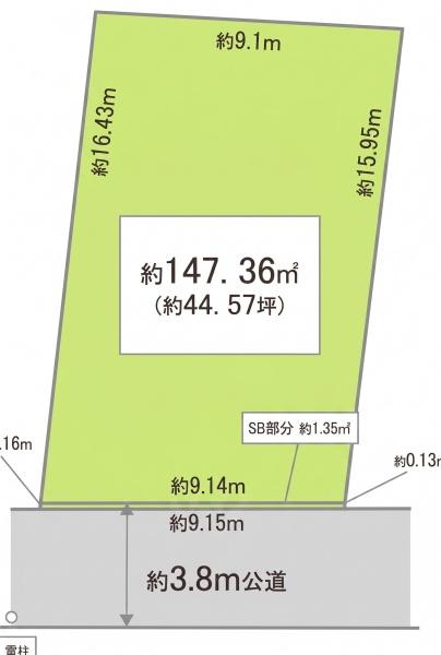 柏市柏の売土地