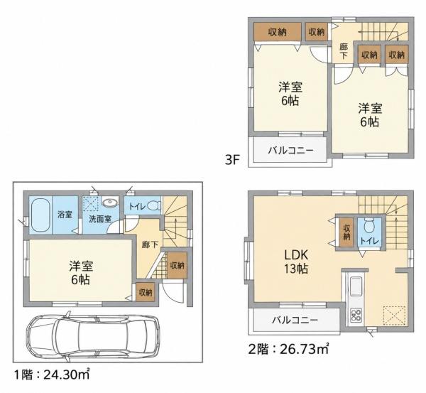 市川市鬼高3丁目の新築一戸建