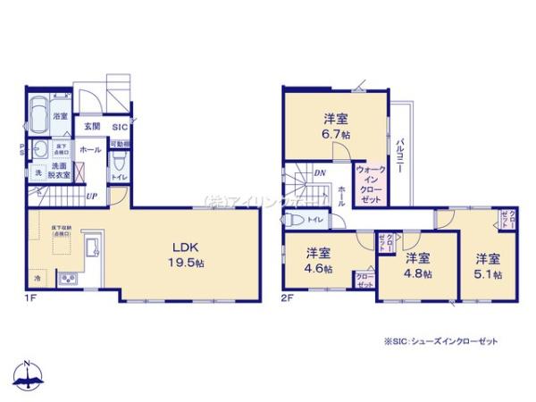 鎌ケ谷市北中沢２丁目の新築一戸建