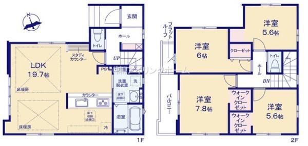 市川市北方２丁目の新築一戸建