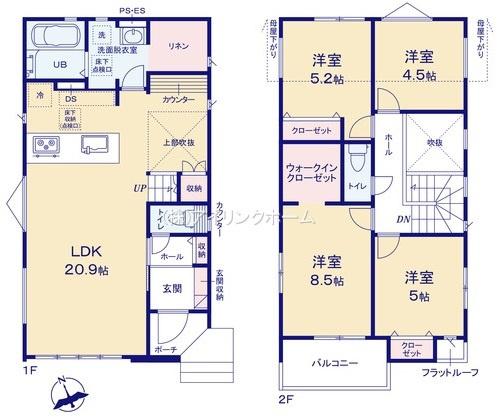 船橋市坪井西１丁目の新築一戸建