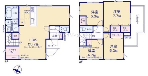 船橋市金杉８丁目の新築一戸建