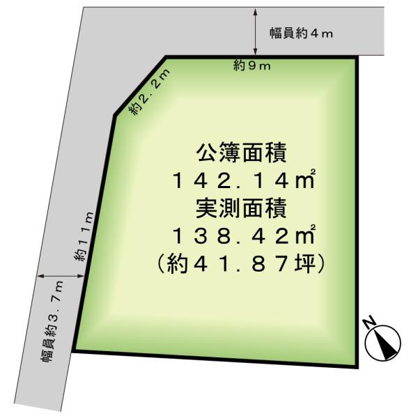 鎌ケ谷市東道野辺７丁目の売土地