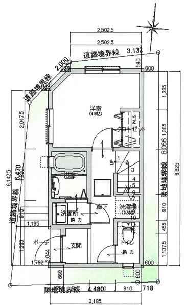 北区滝野川３丁目の土地