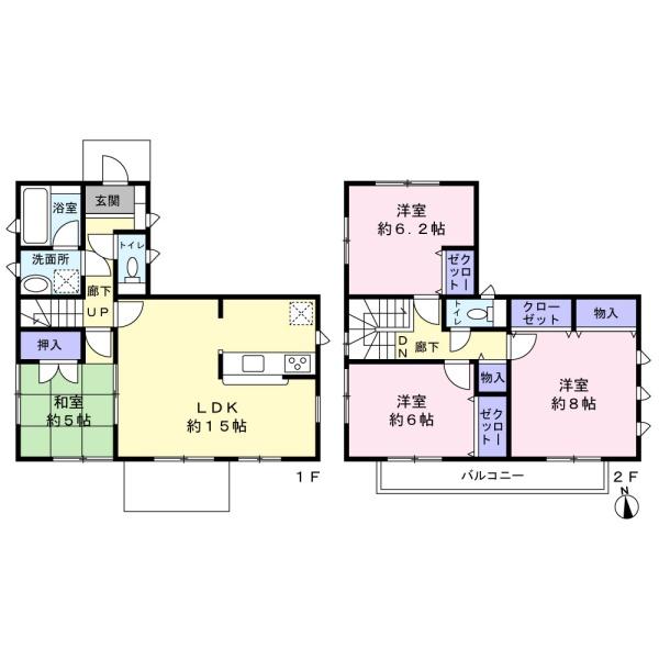 鎌ケ谷市東中沢２丁目の中古一戸建