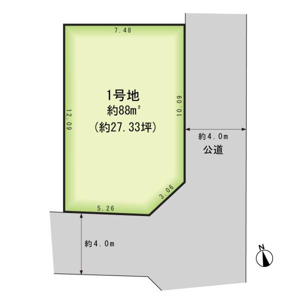 柏市篠籠田の売土地