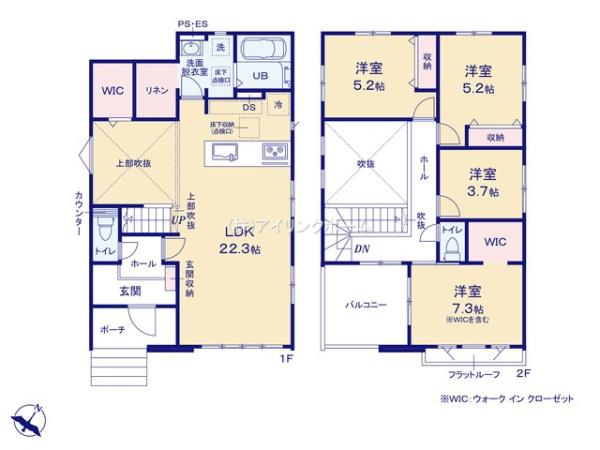 鎌ケ谷市東鎌ケ谷２丁目の新築一戸建