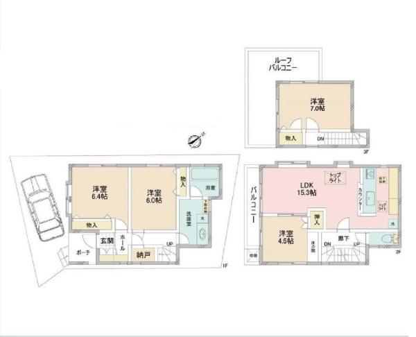 中野区沼袋４丁目の中古一戸建