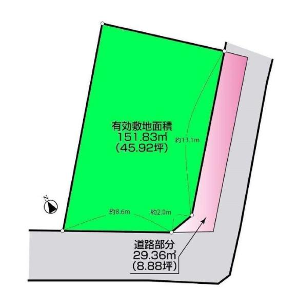 三鷹市牟礼４丁目の売土地