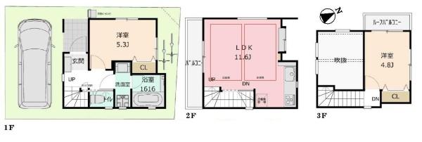 杉並区本天沼３丁目の新築一戸建
