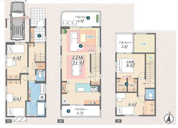 杉並区西荻北４丁目の新築一戸建