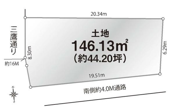三鷹市下連雀７丁目の売土地