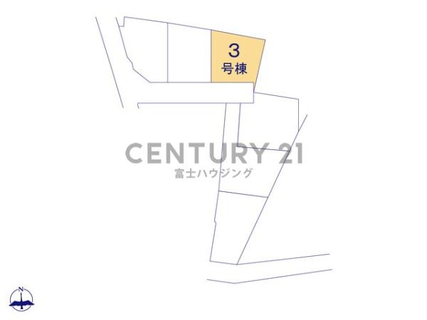 茅ヶ崎市旭が丘　戸建3号棟(未入居)　全6棟