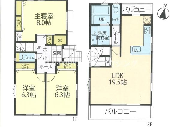 藤沢市湘南台6丁目　新築B棟　全2区画