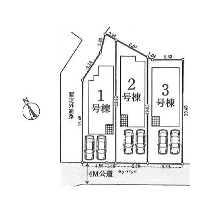 藤沢市本鵠沼416　新築3号棟　全3棟