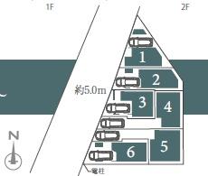 藤沢市川名1丁目2　新築5号棟　全6区画
