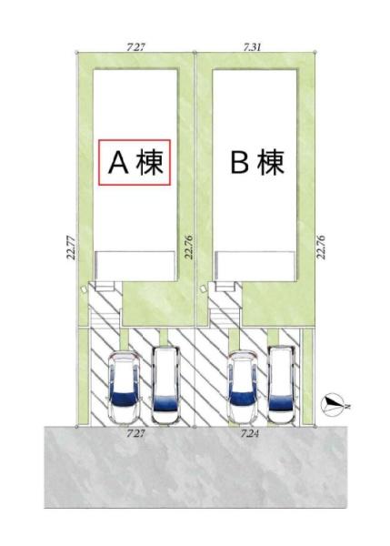 鎌倉市西鎌倉2丁目　新築A棟　全2棟