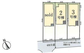 藤沢市本鵠沼107　新築3号棟　全3棟