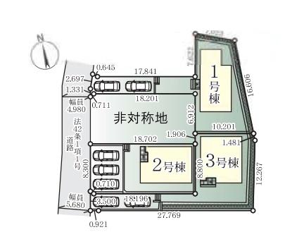 藤沢市石川5期　新築1号棟　全3棟