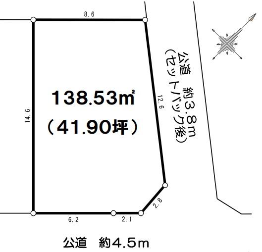 藤沢市鵠沼松が岡2丁目　売地C