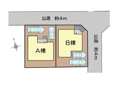 藤沢市鵠沼海岸6丁目3　新築A棟　全2棟