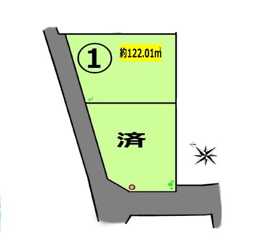 藤沢市長後　売地1　全2区画