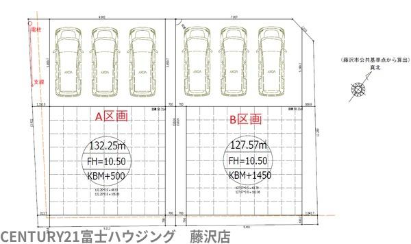 藤沢市鵠沼松が岡3丁目　売地A　全2区画
