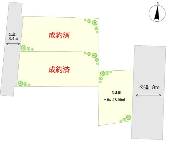 藤沢市辻堂1丁目　売地C区画　全3区画