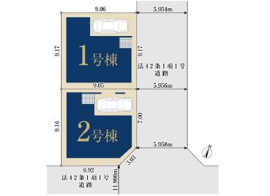藤沢市遠藤02019　新築1号棟　全2棟