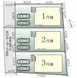 藤沢市高倉6期　新築2号棟　全3棟