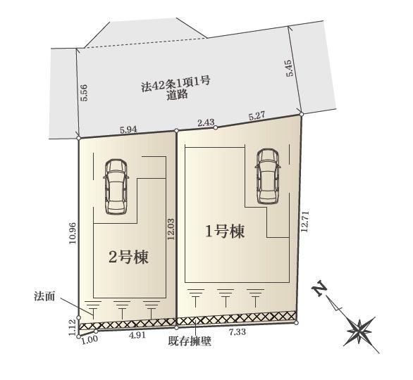 鎌倉市台4丁目　新築1号棟　全2棟