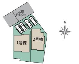 藤沢市本藤沢2丁目　新築1号棟　全2棟