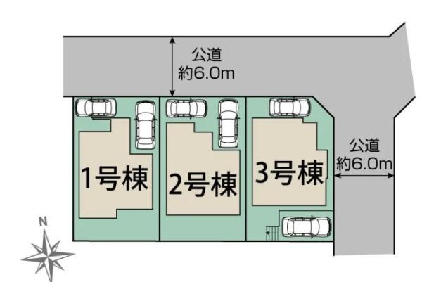 藤沢市大庭1期　新築3号棟　全3棟