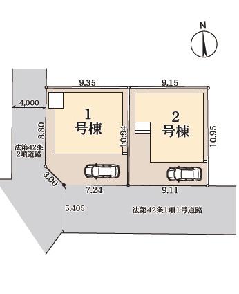 厚木市水引2丁目　新築2号棟　全2棟