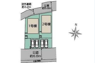 藤沢市用田　新築1号棟　全2棟