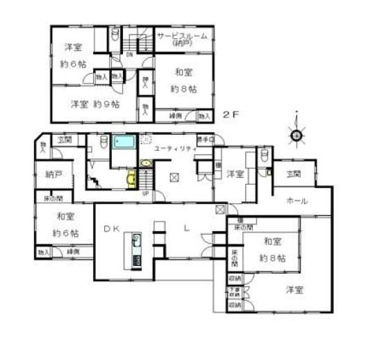 鎌倉市梶原3丁目の中古一戸建て(間取り)