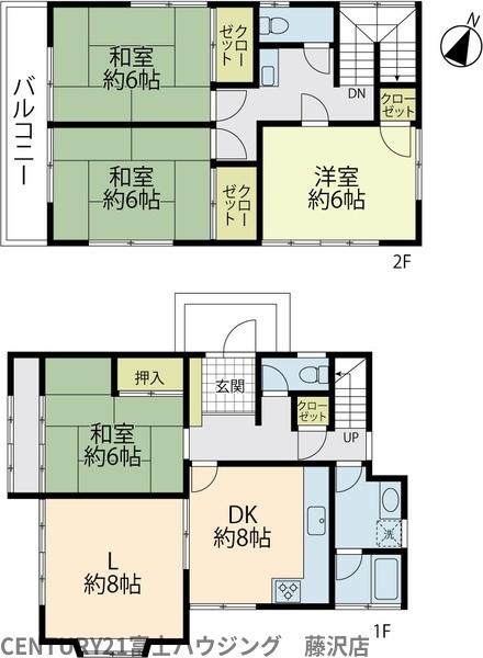 鎌倉市二階堂の中古一戸建て(間取り)