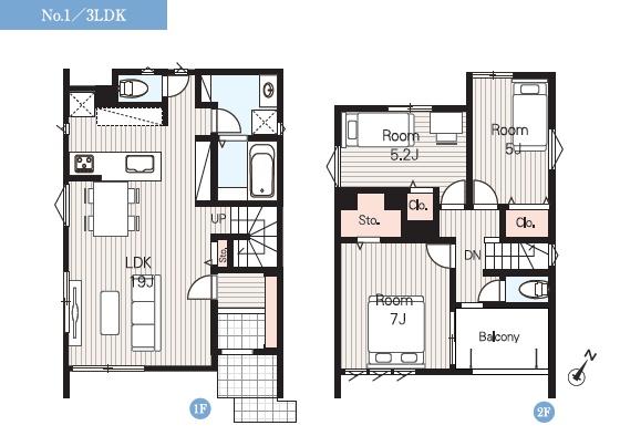 藤沢市辻堂東海岸304　新築1号棟　全2棟