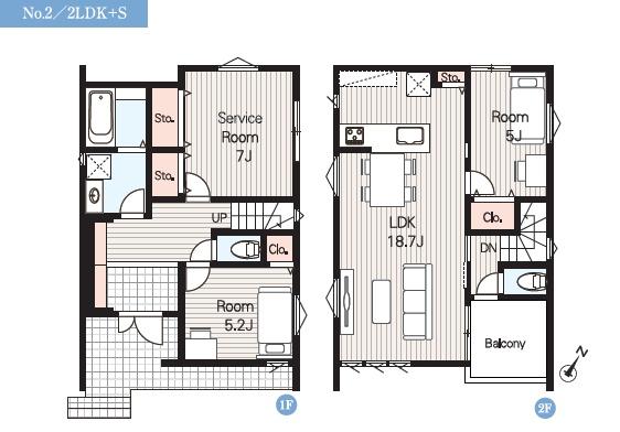 藤沢市辻堂東海岸304　新築2号棟　全2棟
