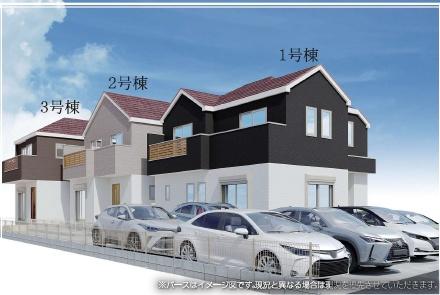 藤沢市亀井野8期　新築2号棟　全3棟