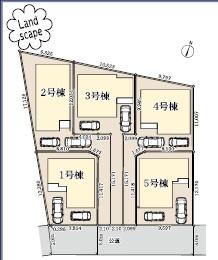 藤沢市下土棚　新築4号棟　全5区画