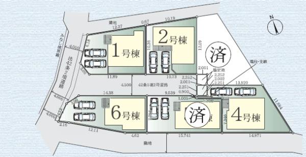藤沢市高倉7期　新築1号棟　全6区画
