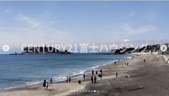 鎌倉市材木座２丁目の土地(富士山＆相模湾)