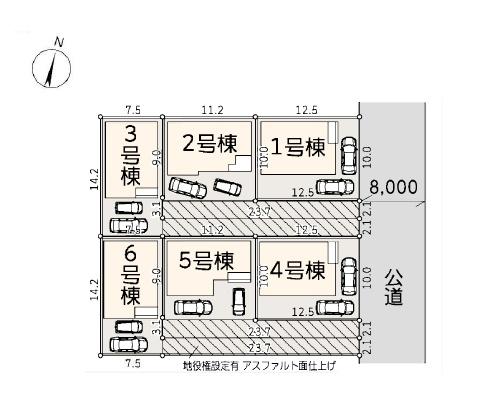 藤沢市菖蒲沢第3　新築5号棟　全6棟