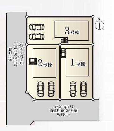 藤沢市片瀬山1丁目　新築2号棟　全3棟